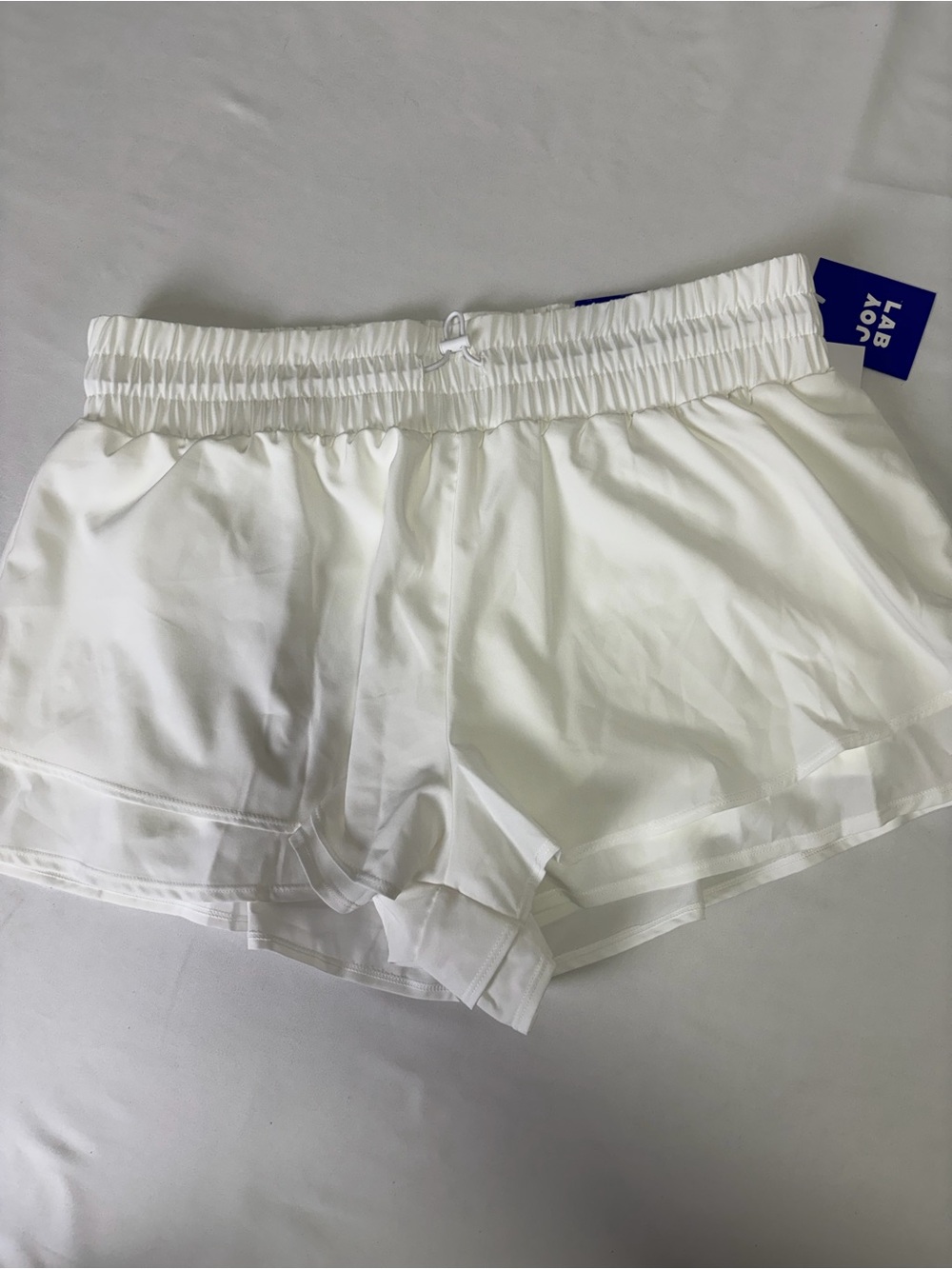 JoyLab White Women's Athletic Shorts with Elastic Waist